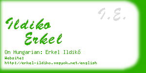 ildiko erkel business card