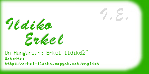 ildiko erkel business card